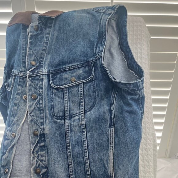 Dakota denim Vintage jacket with zip off sleeves men size XL - Picture 10 of 11